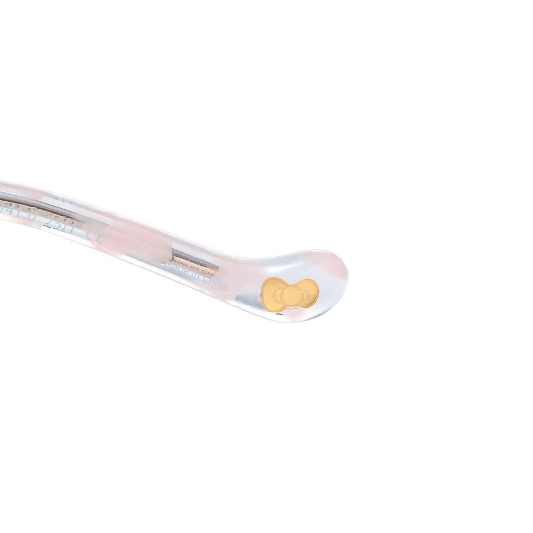 OWNDAYS & Hello Kitty Matte Pink Full Rim Round right side