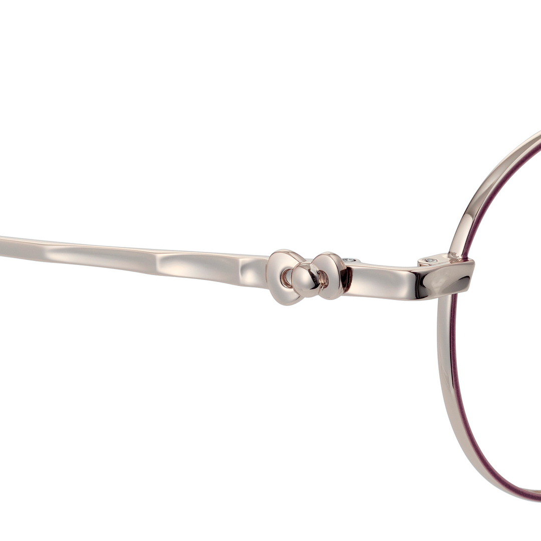 OWNDAYS & Hello Kitty Matte Pink Full Rim Round right side