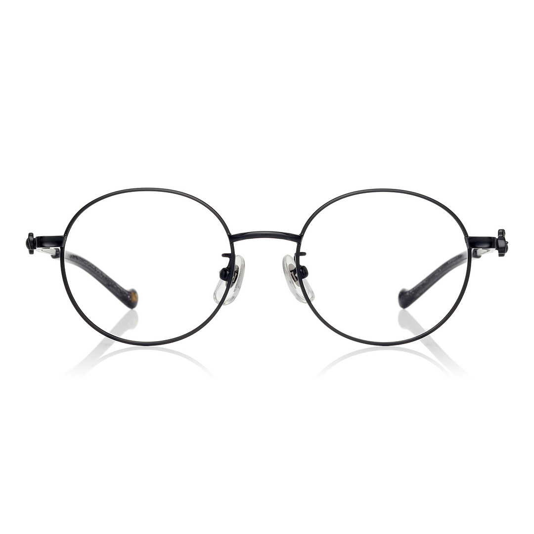 OWNDAYS & Hello Kitty Matte Black Full Rim Round right side