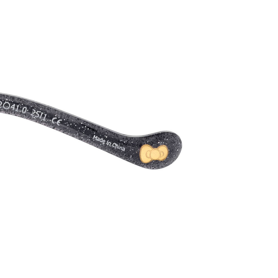 OWNDAYS & Hello Kitty Matte Black Full Rim Round right side