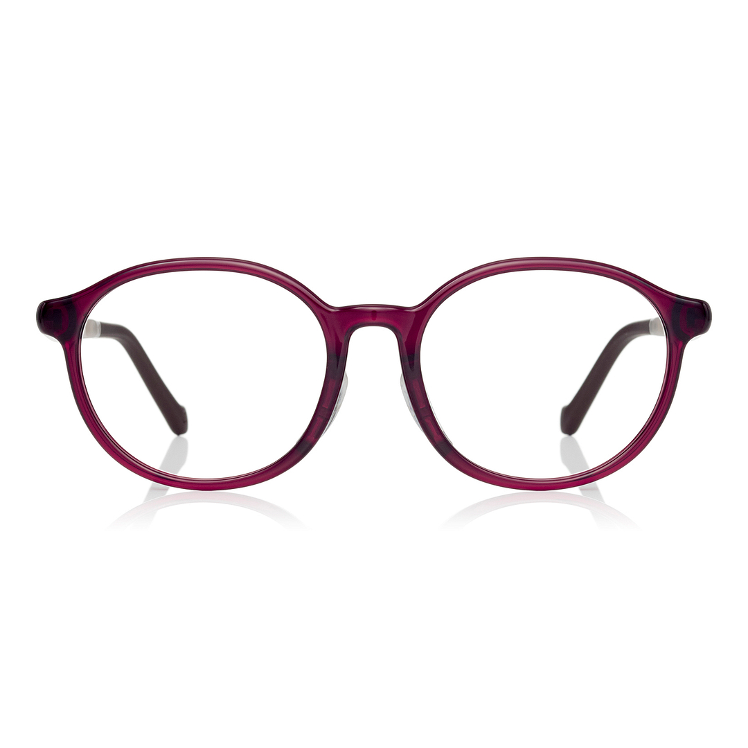 OWNDAYS & Hello Kitty Red Full Rim Boston right side