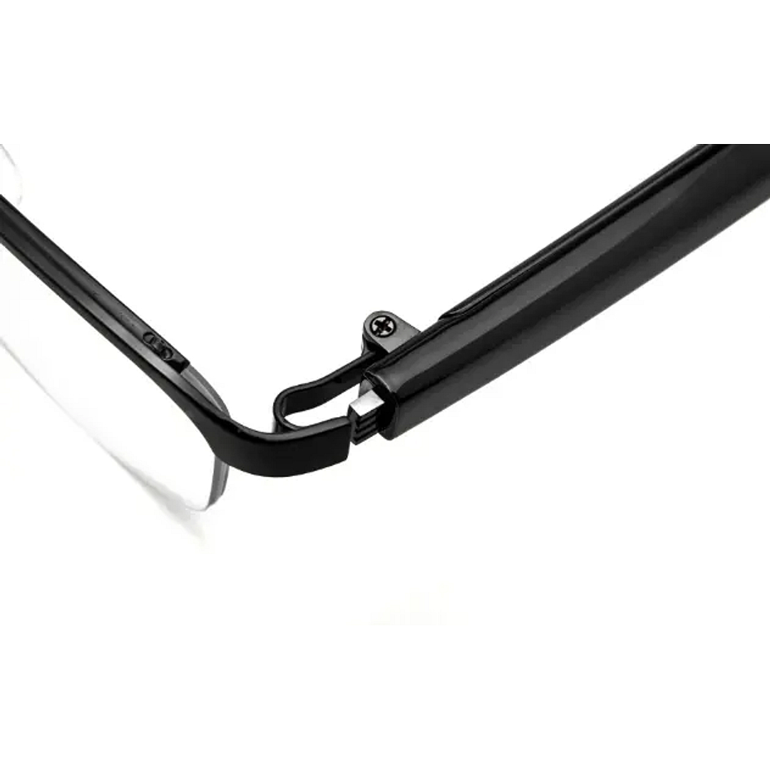 OWNDAYS × HUAWEI Eyewear 2 Dark Gun Half Rim Rectangle left side