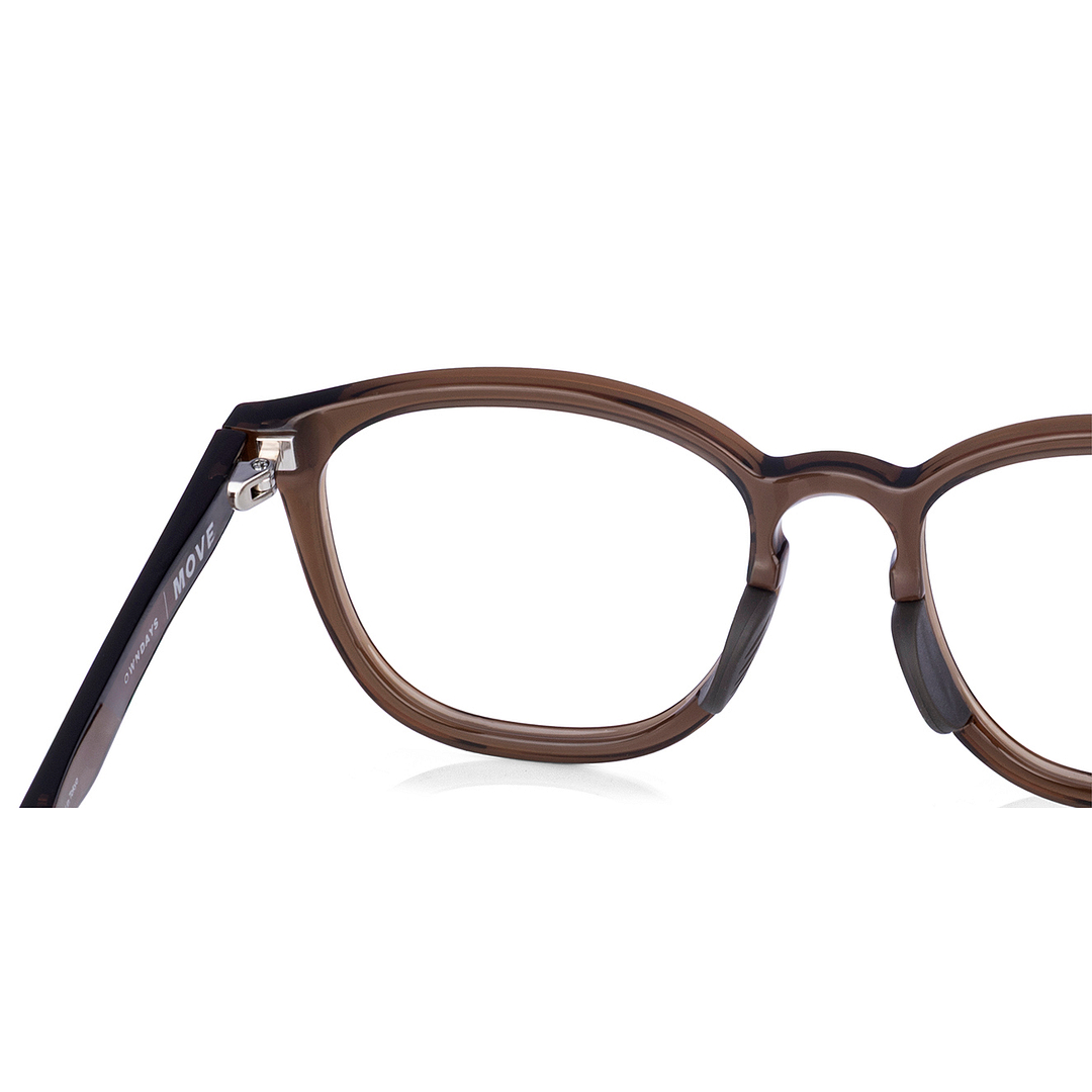 OWNDAYS | MOVE Clear Brown Full Rim Wellington left side