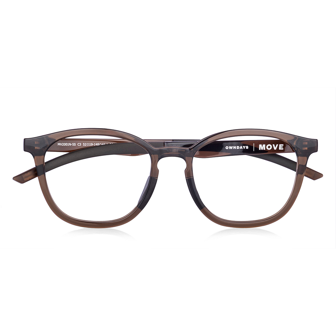 OWNDAYS | MOVE Clear Brown Full Rim Wellington right side