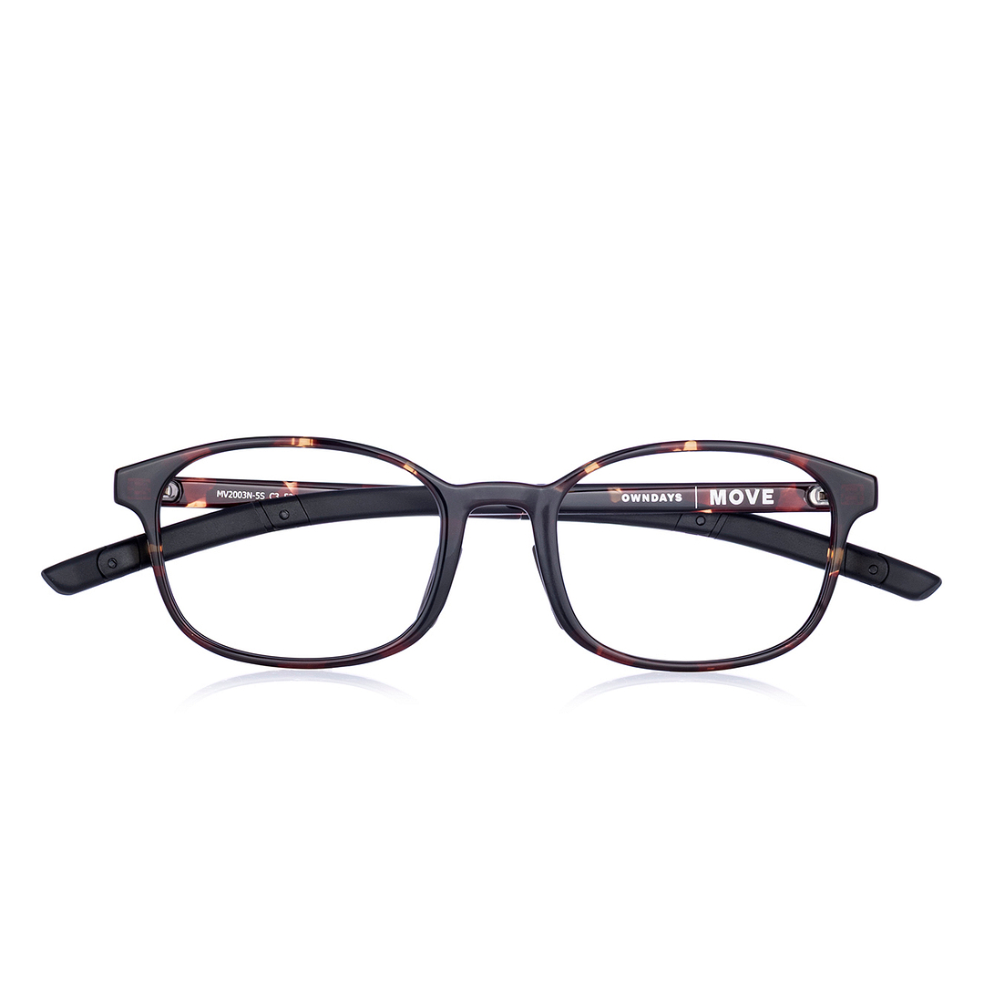 OWNDAYS | MOVE Brown Demi Full Rim Wellington left side