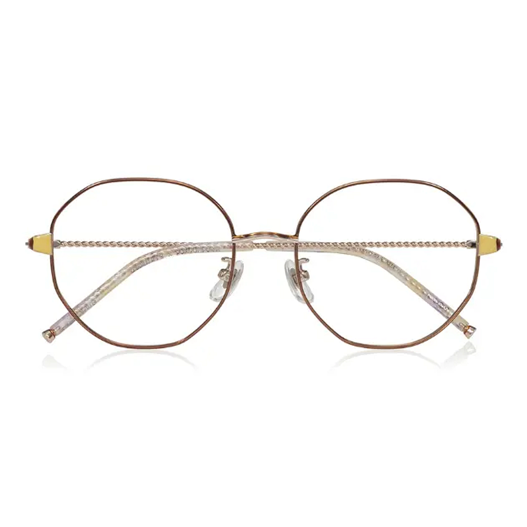 OWNDAYS & POMPOMPURIN Brown Full Rim Polygon right side