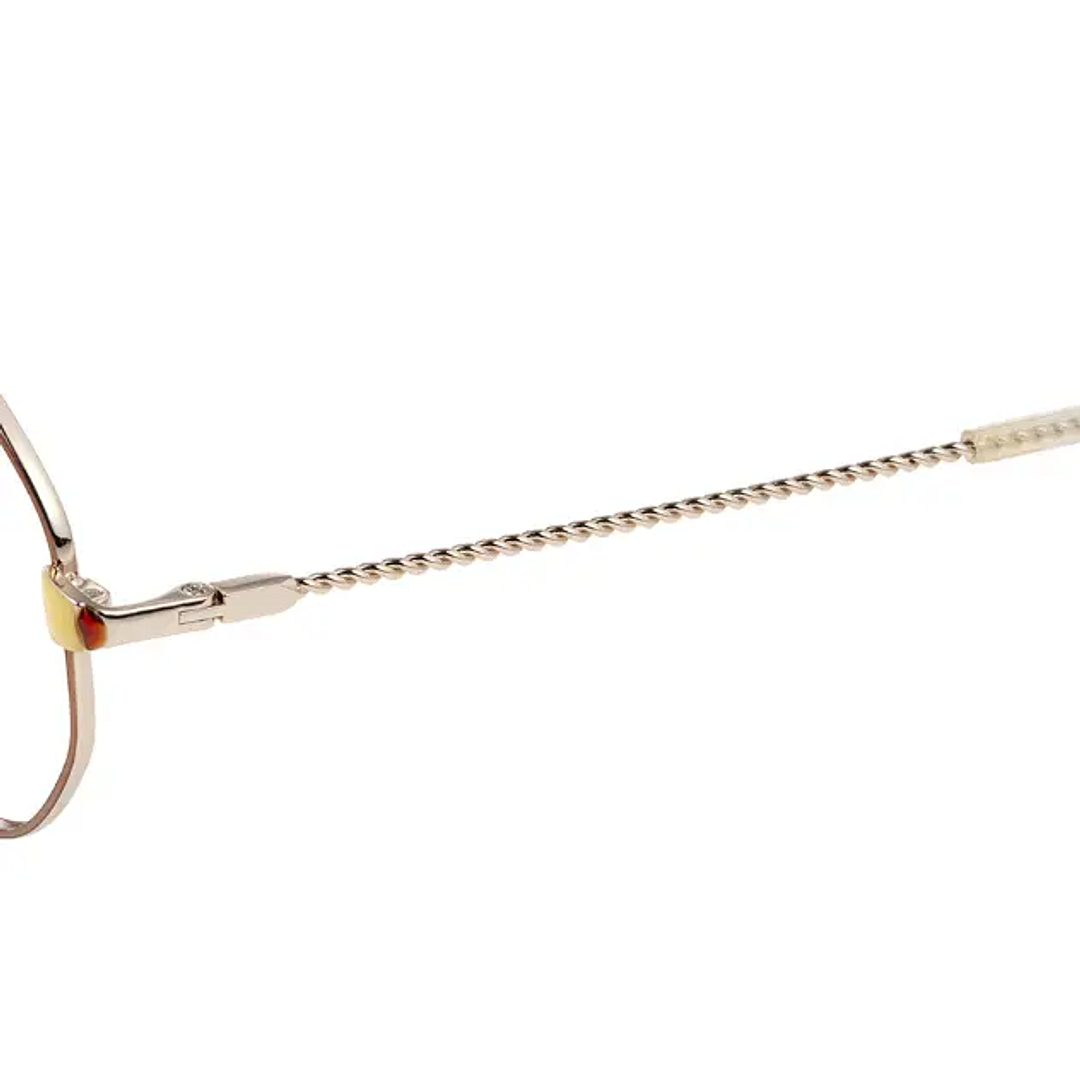 OWNDAYS & POMPOMPURIN Brown Full Rim Polygon left side