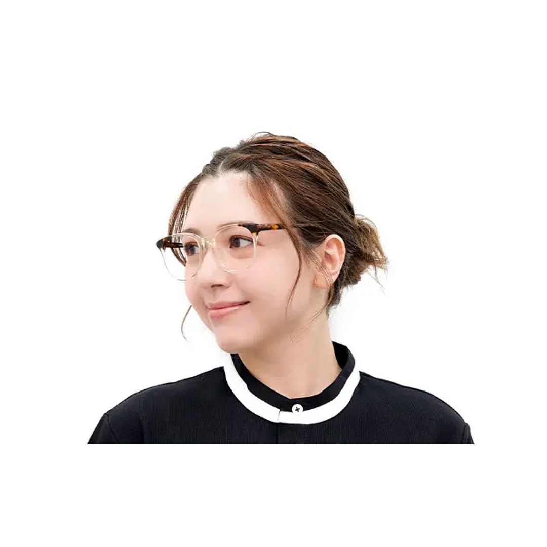 OWNDAYS & POMPOMPURIN Clear Yellow Full Rim Wellington right side