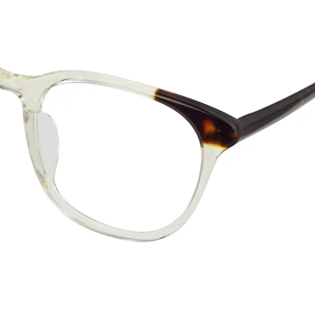 OWNDAYS & POMPOMPURIN Clear Yellow Full Rim Wellington left side