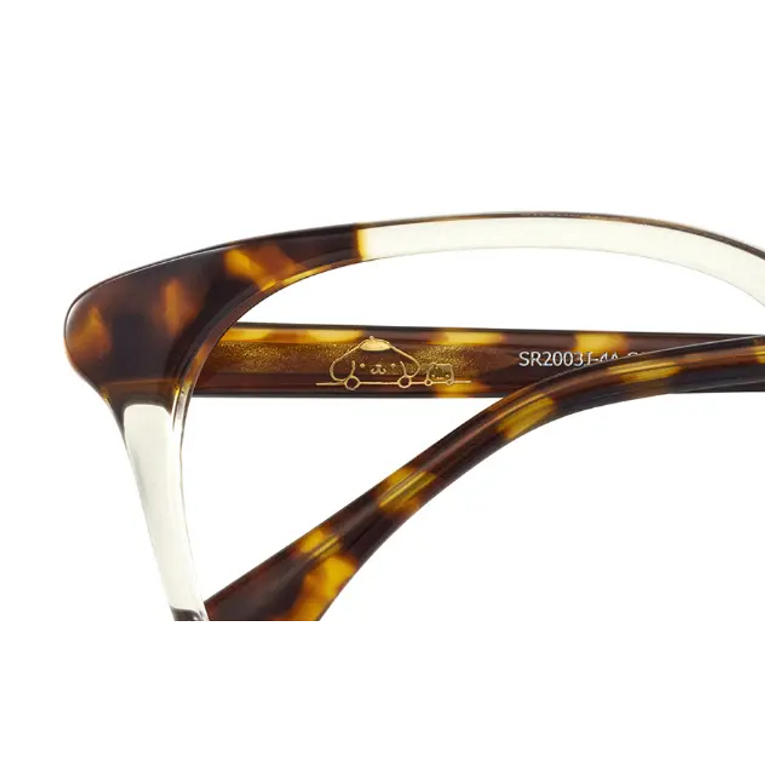 OWNDAYS & POMPOMPURIN Clear Yellow Full Rim Wellington right side