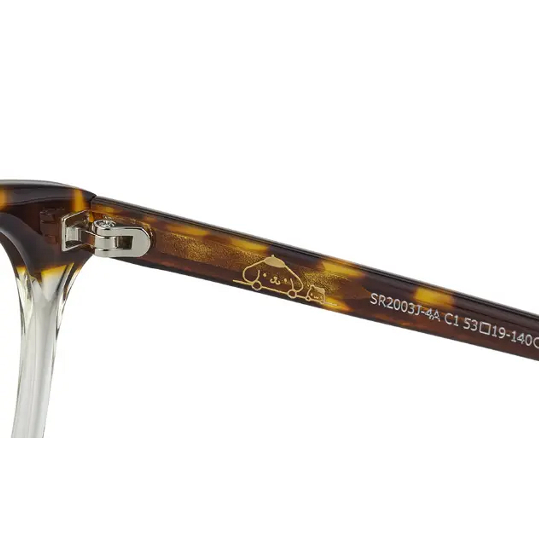 OWNDAYS & POMPOMPURIN Clear Yellow Full Rim Wellington right side