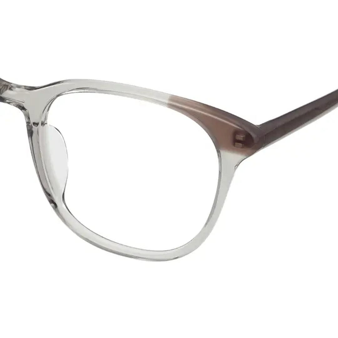 OWNDAYS & POMPOMPURIN Clear Beige Full Rim Wellington left side