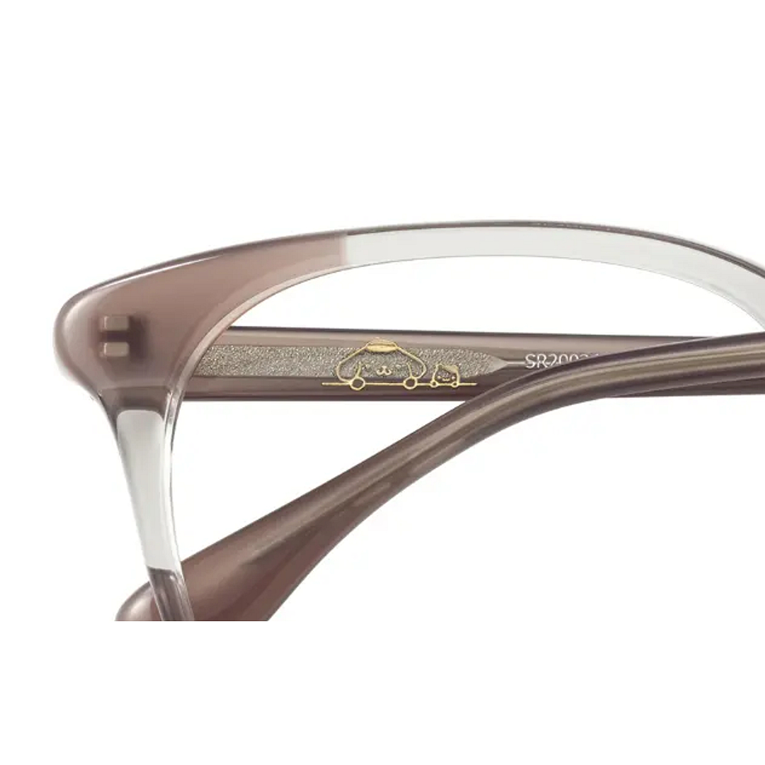 OWNDAYS & POMPOMPURIN Clear Beige Full Rim Wellington right side