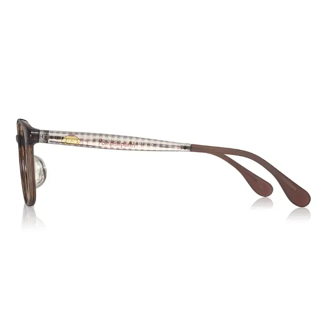 OWNDAYS & POMPOMPURIN Brown Full Rim Wellington left side