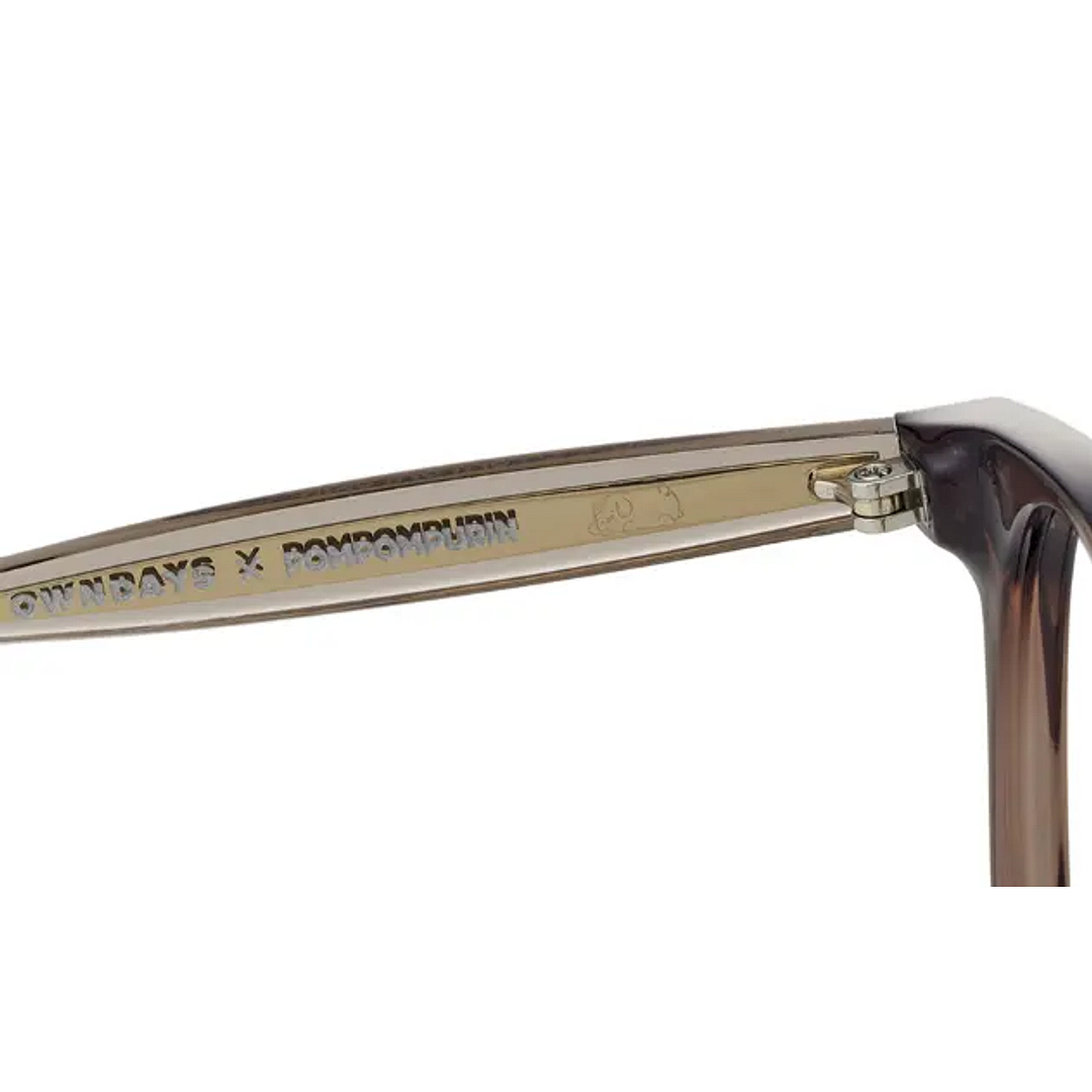 OWNDAYS & POMPOMPURIN Light Brown Full Rim Boston right side