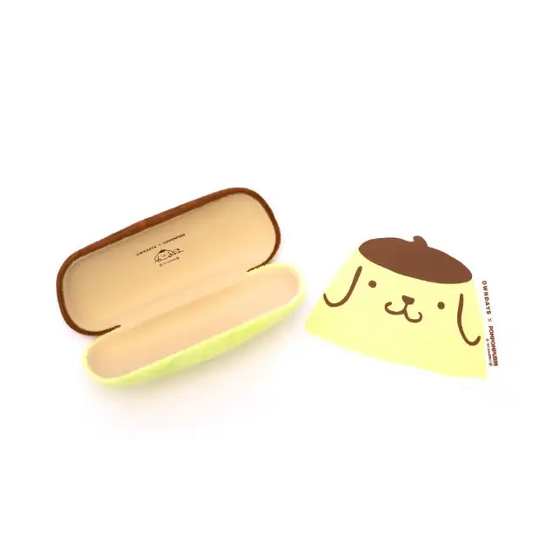 OWNDAYS & POMPOMPURIN Light Brown Full Rim Boston left side