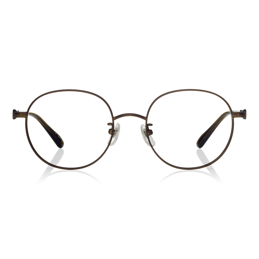 OWNDAYS × STRANGER THINGS Matte Brown Full Rim Boston left side