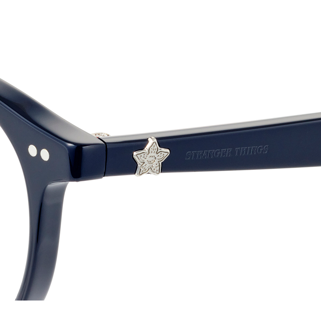 OWNDAYS × STRANGER THINGS Black Full Rim Boston right side