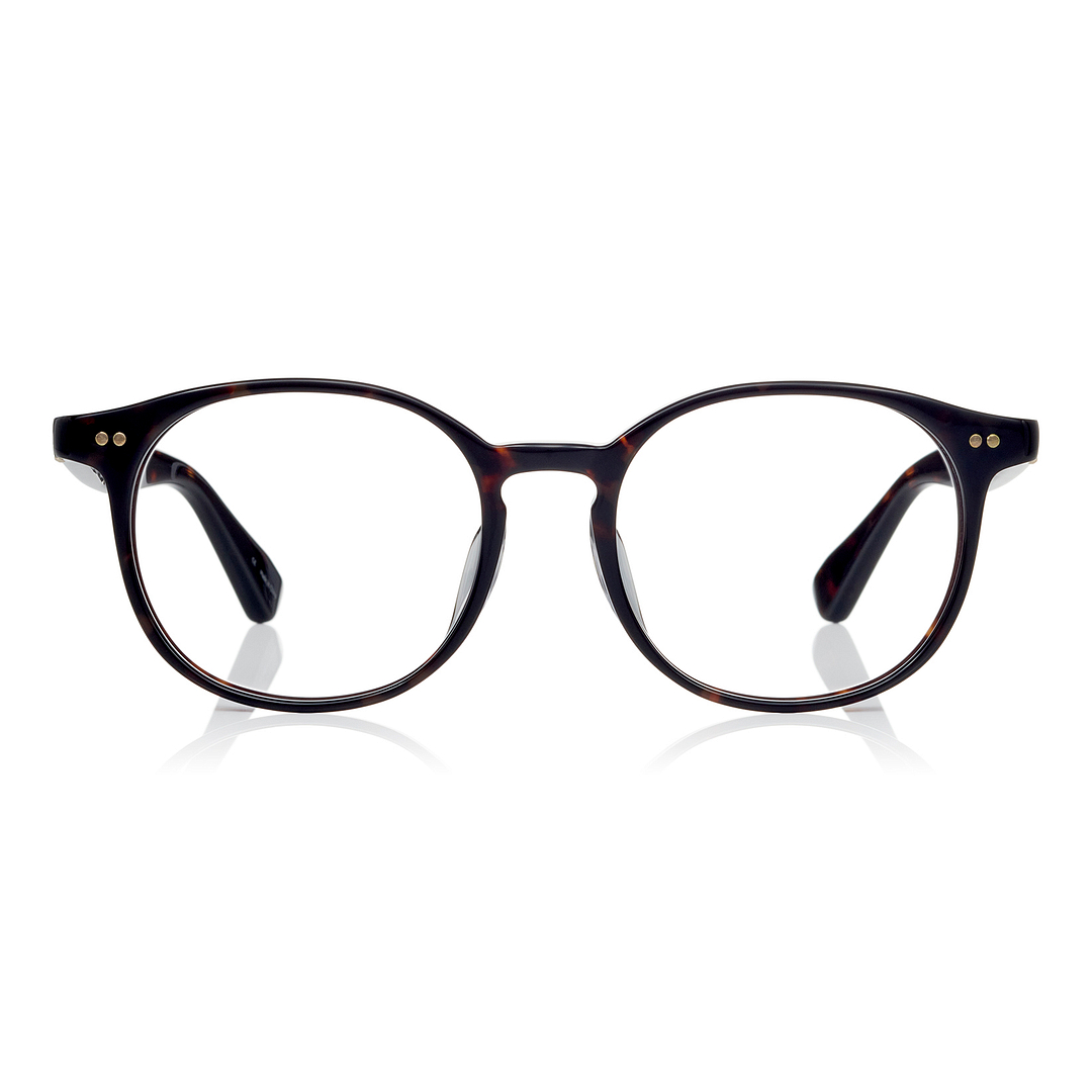 OWNDAYS × STRANGER THINGS Brown Demi Full Rim Boston left side