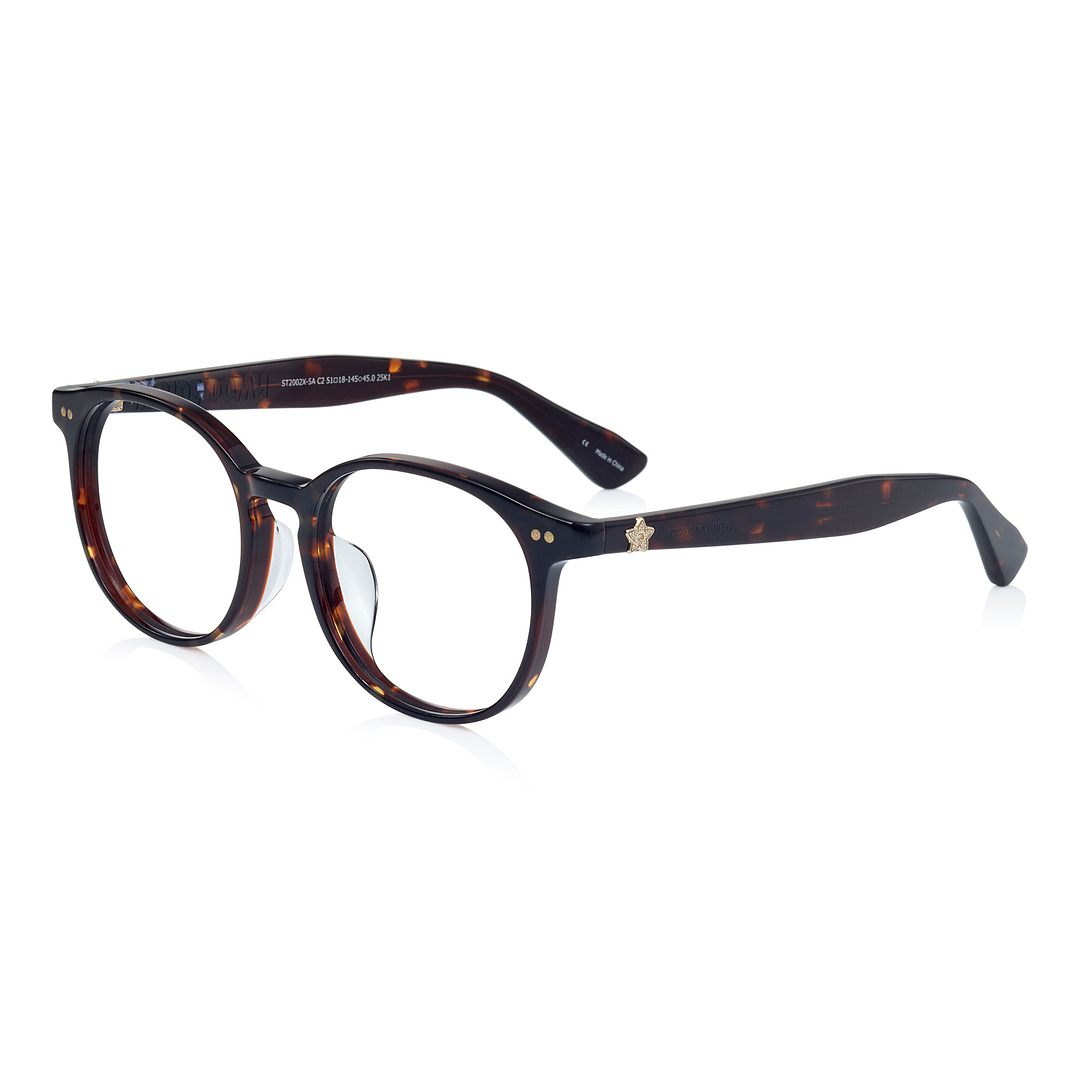 OWNDAYS × STRANGER THINGS Brown Demi Full Rim Boston right side