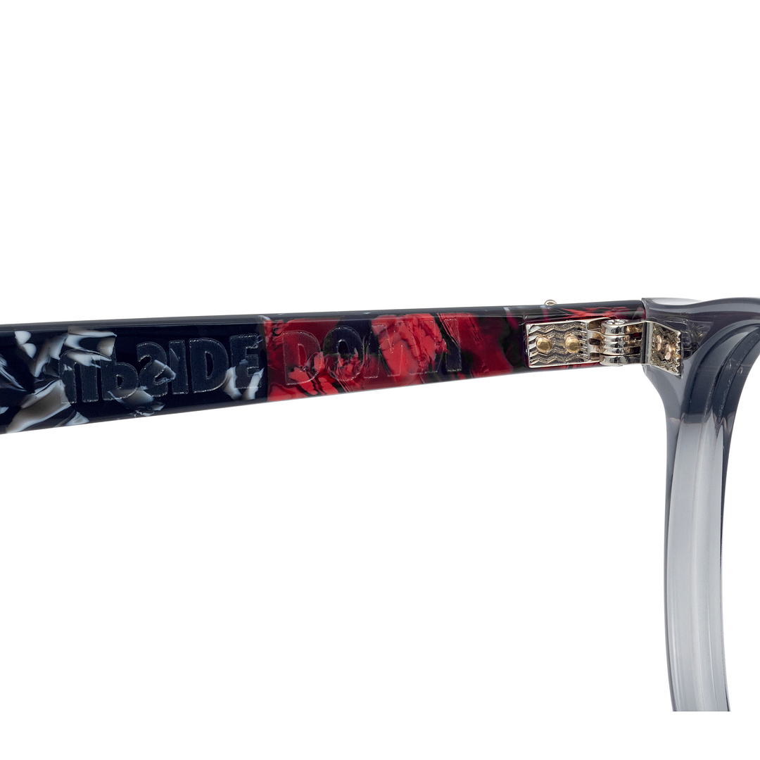 OWNDAYS × STRANGER THINGS Gray Full Rim Boston right side