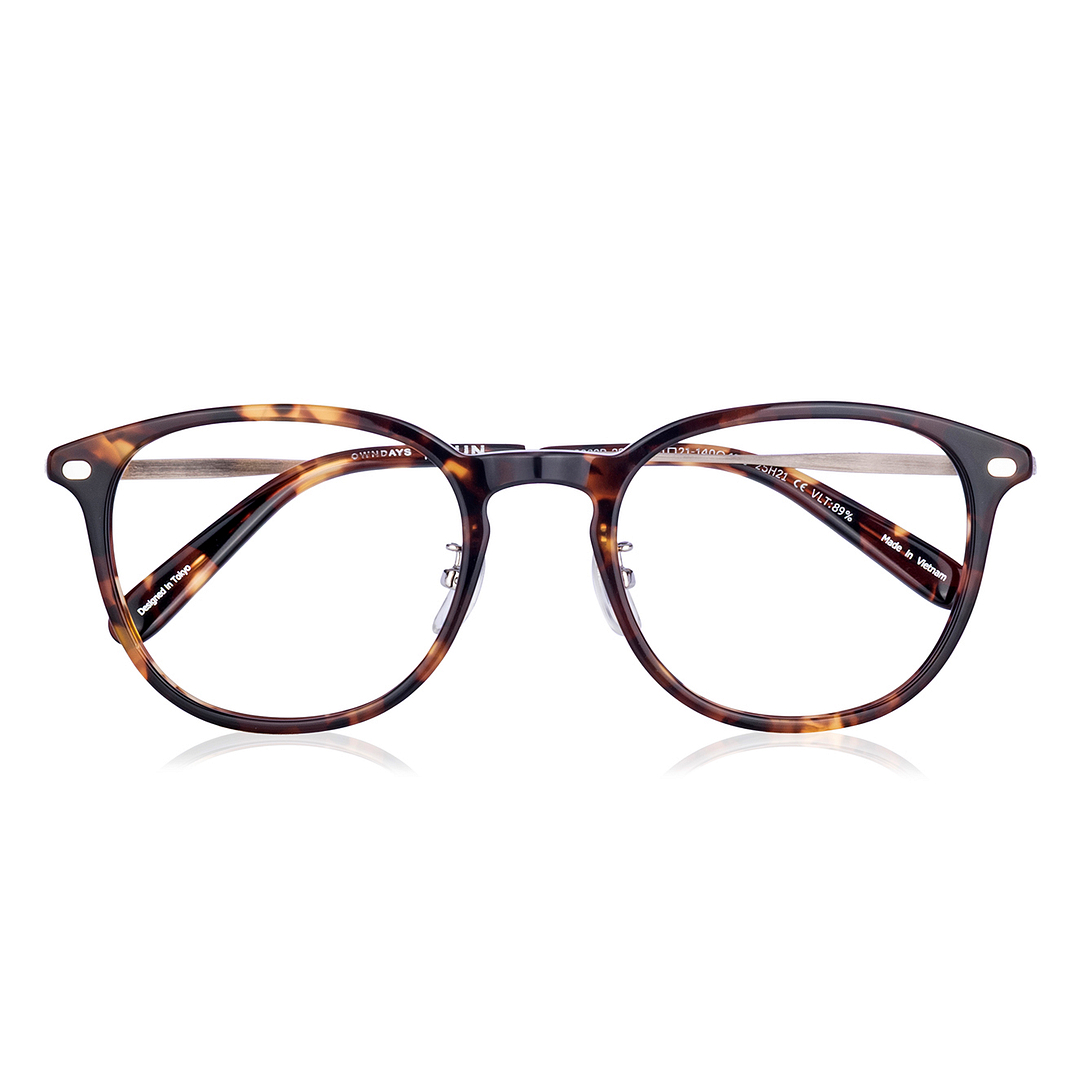 OWNDAYS | SUN Light Brown Full Rim Wellington left side