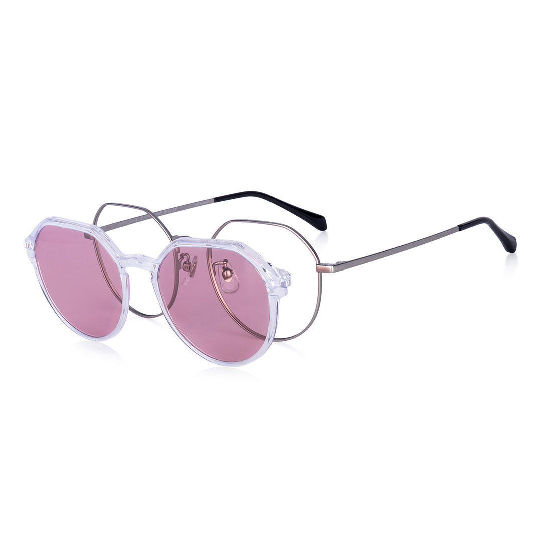 OWNDAYS | SUN Silver Full Rim Boston left side