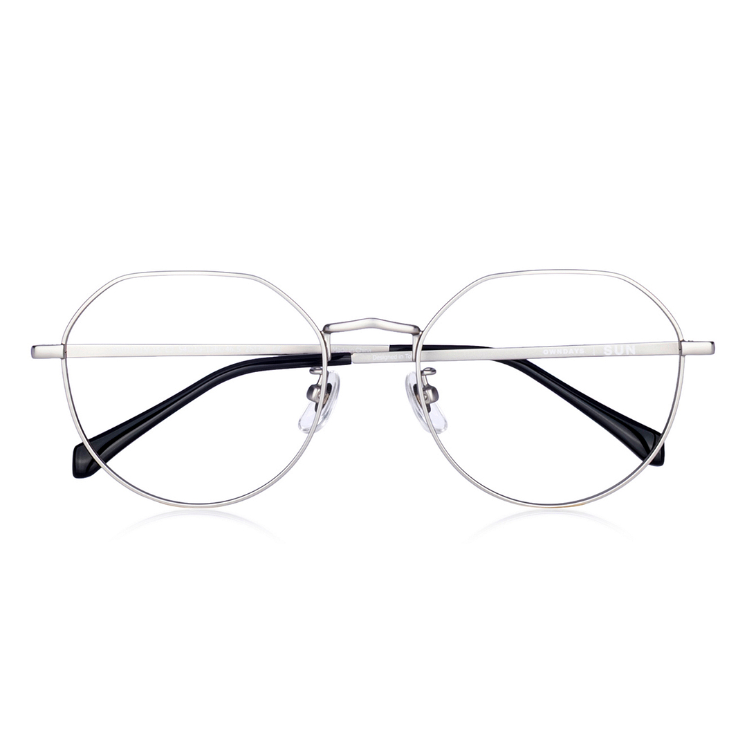 OWNDAYS | SUN Silver Full Rim Boston left side