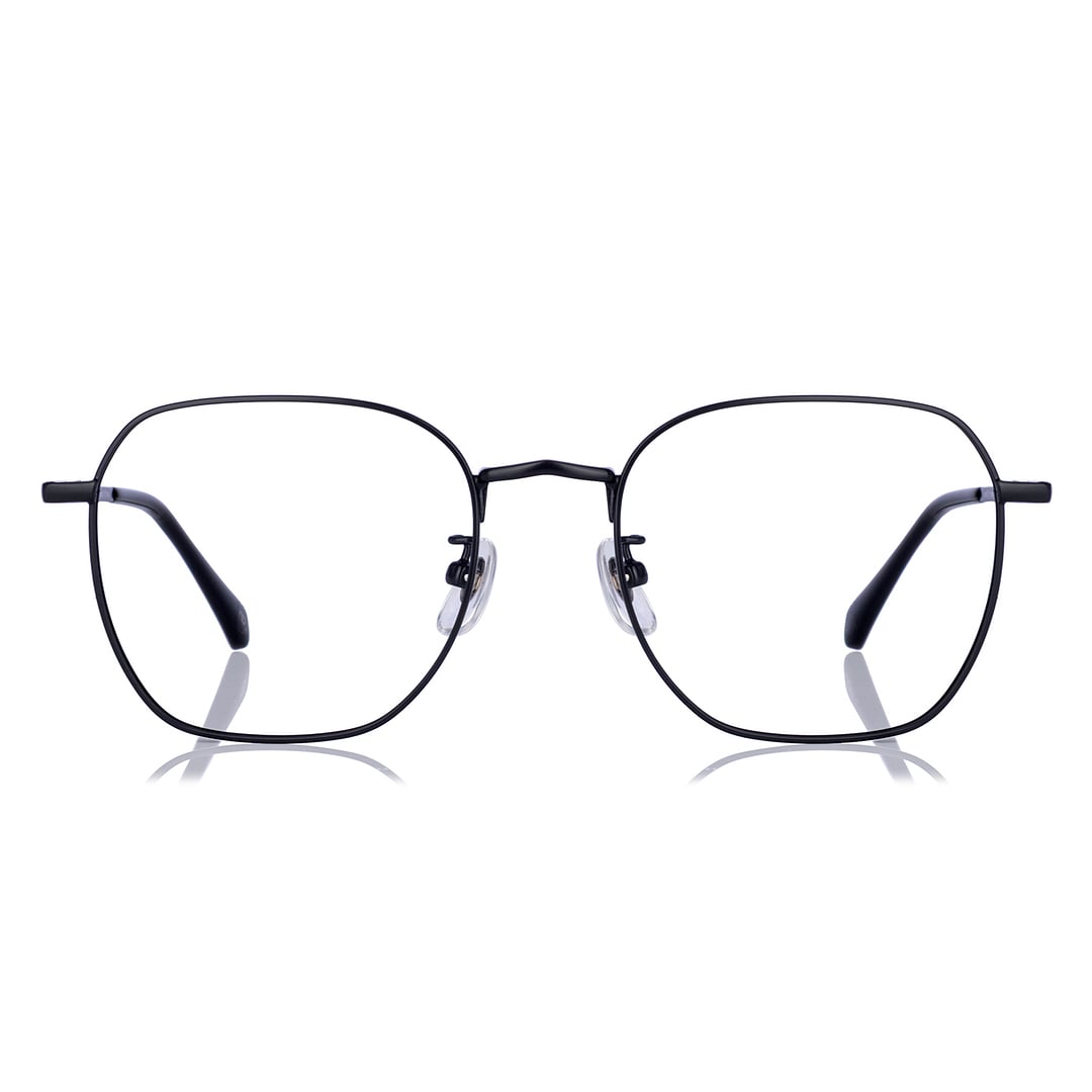 OWNDAYS | SUN Matte Black Full Rim Polygon right side