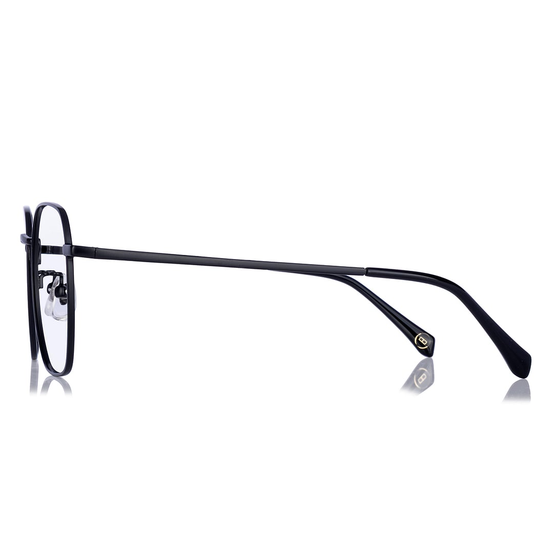 OWNDAYS | SUN Matte Black Full Rim Polygon right side