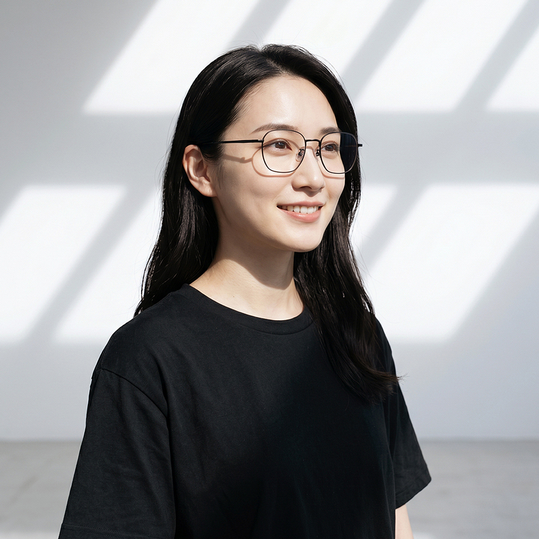 OWNDAYS | SUN Matte Black Full Rim Polygon right side