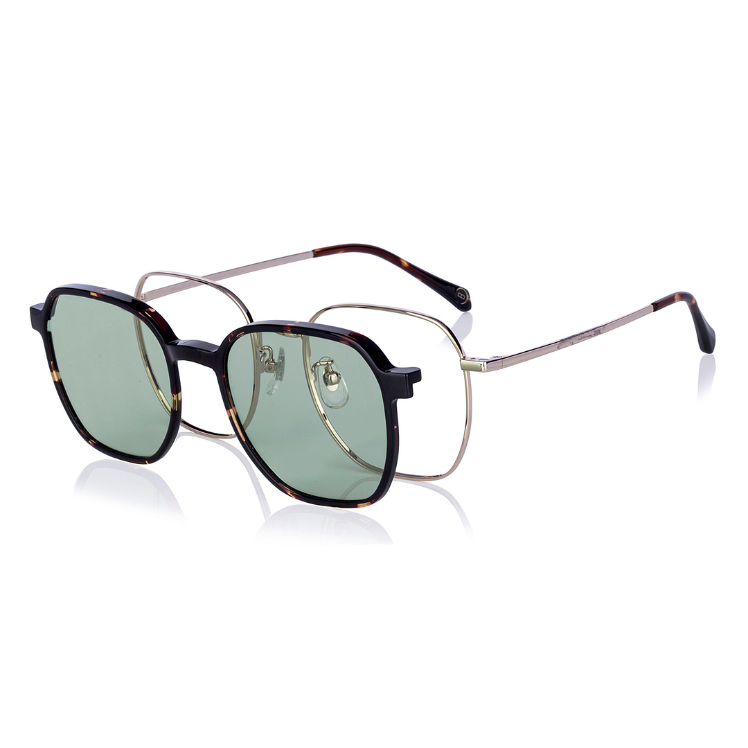 OWNDAYS | SUN Gold Full Rim Polygon right side
