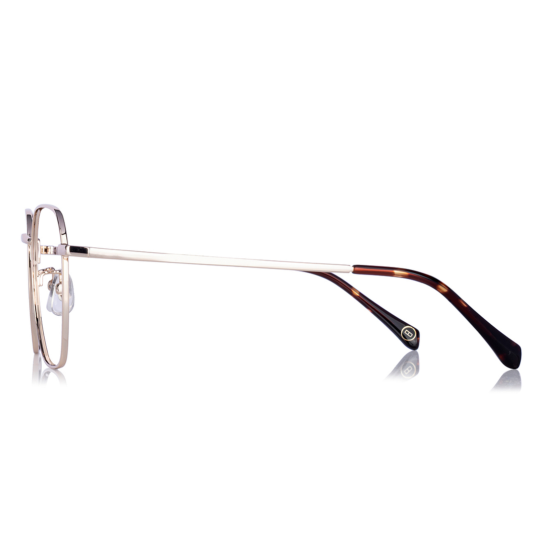 OWNDAYS | SUN Gold Full Rim Polygon right side