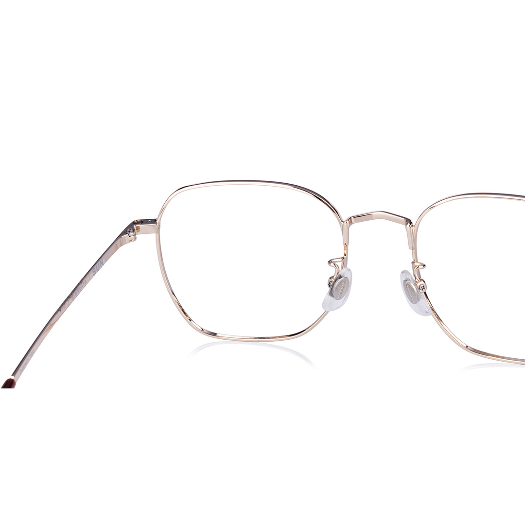 OWNDAYS | SUN Gold Full Rim Polygon left side