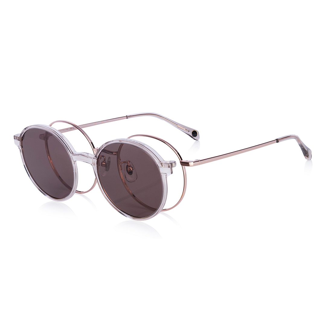 OWNDAYS | SUN Gold Full Rim Round left side