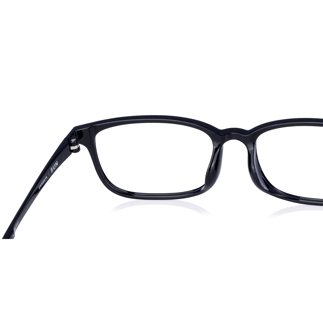 OWNDAYS | SUN Black Full Rim Rectangle left side