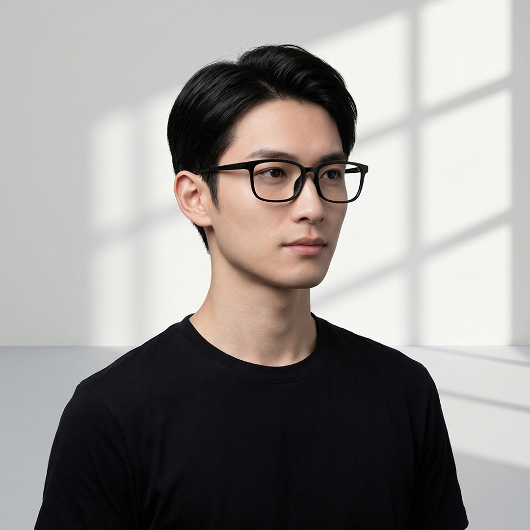 OWNDAYS | SUN Black Full Rim Rectangle right side