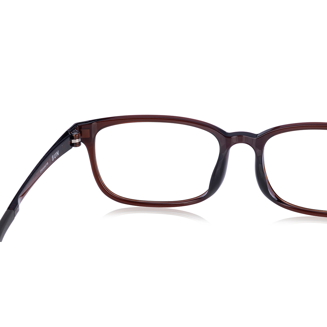 OWNDAYS | SUN Light Brown Full Rim Rectangle left side