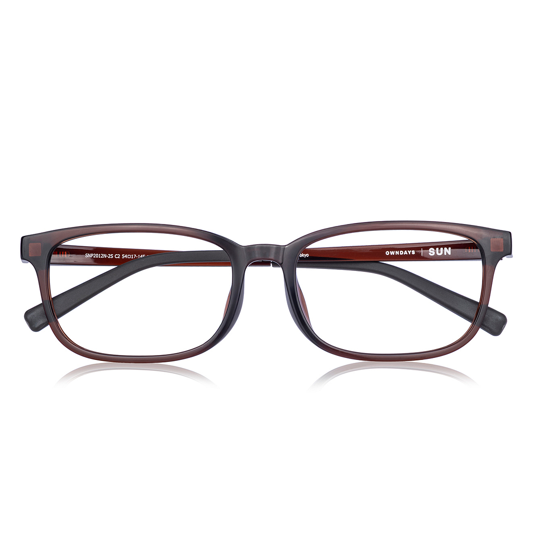 OWNDAYS | SUN Light Brown Full Rim Rectangle right side