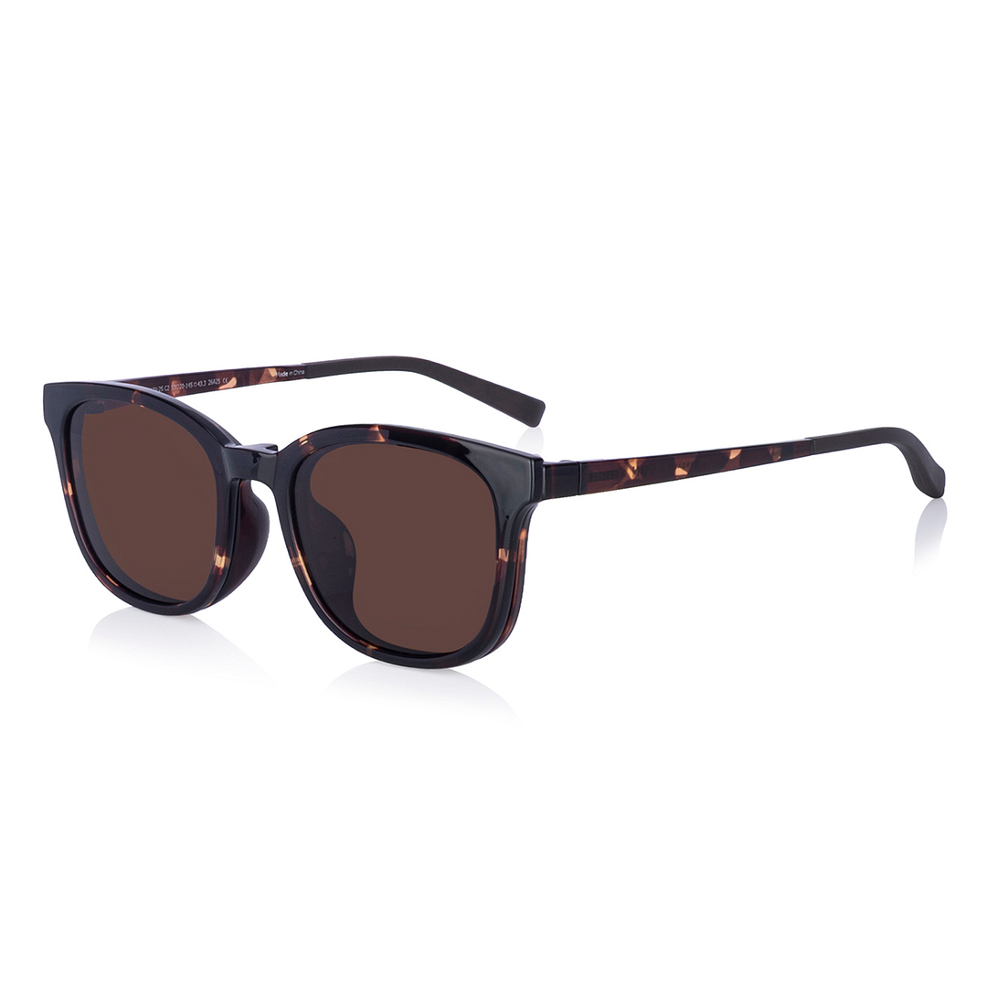 OWNDAYS | SUN Light Brown Full Rim Wellington left side