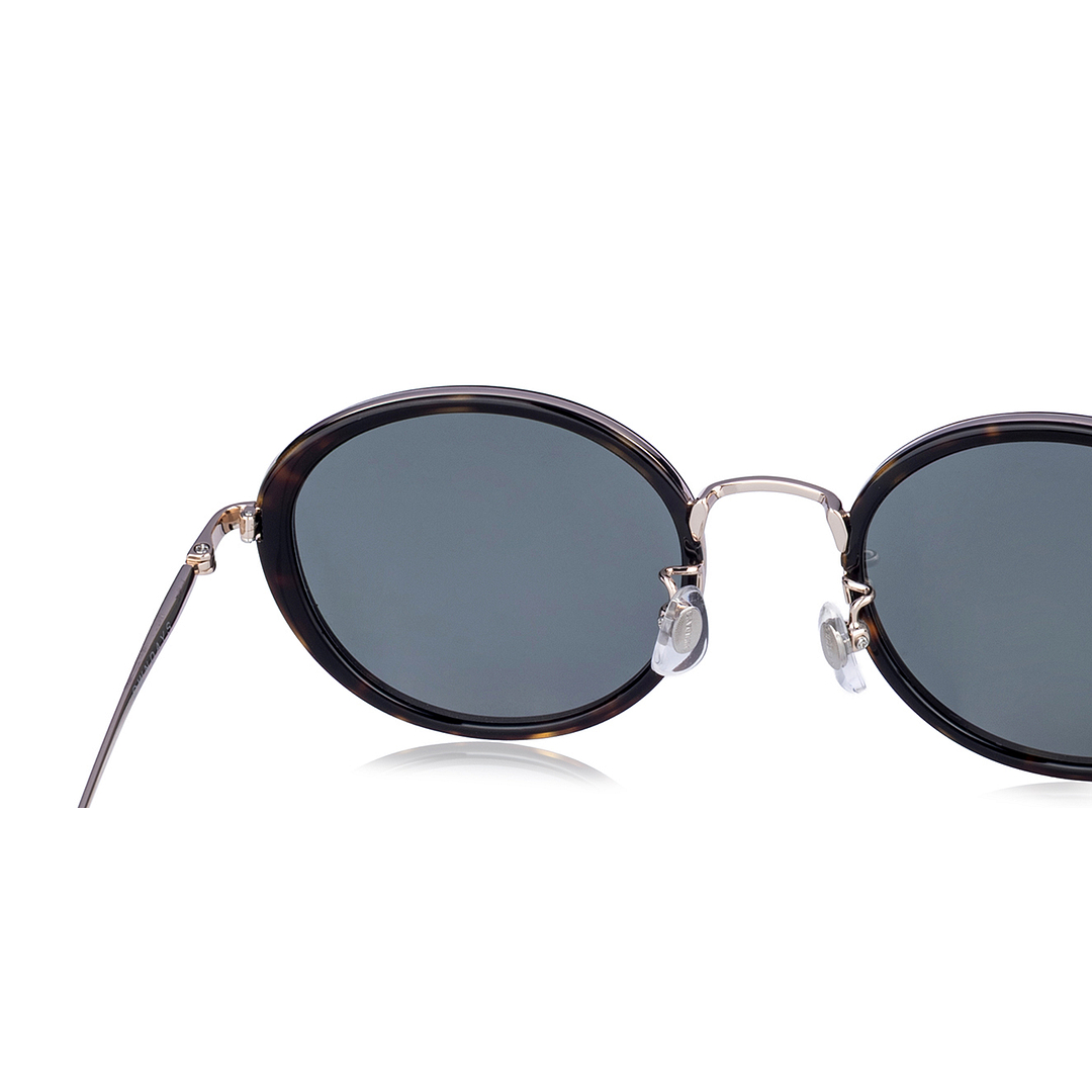 OWNDAYS | SUN Light Brown Full Rim Oval left side