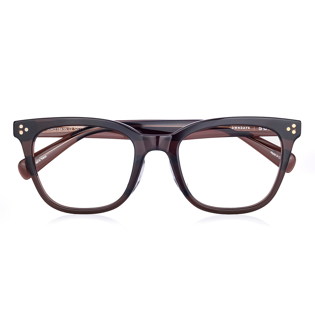 OWNDAYS | SUN Brown Full Rim Wellington right side
