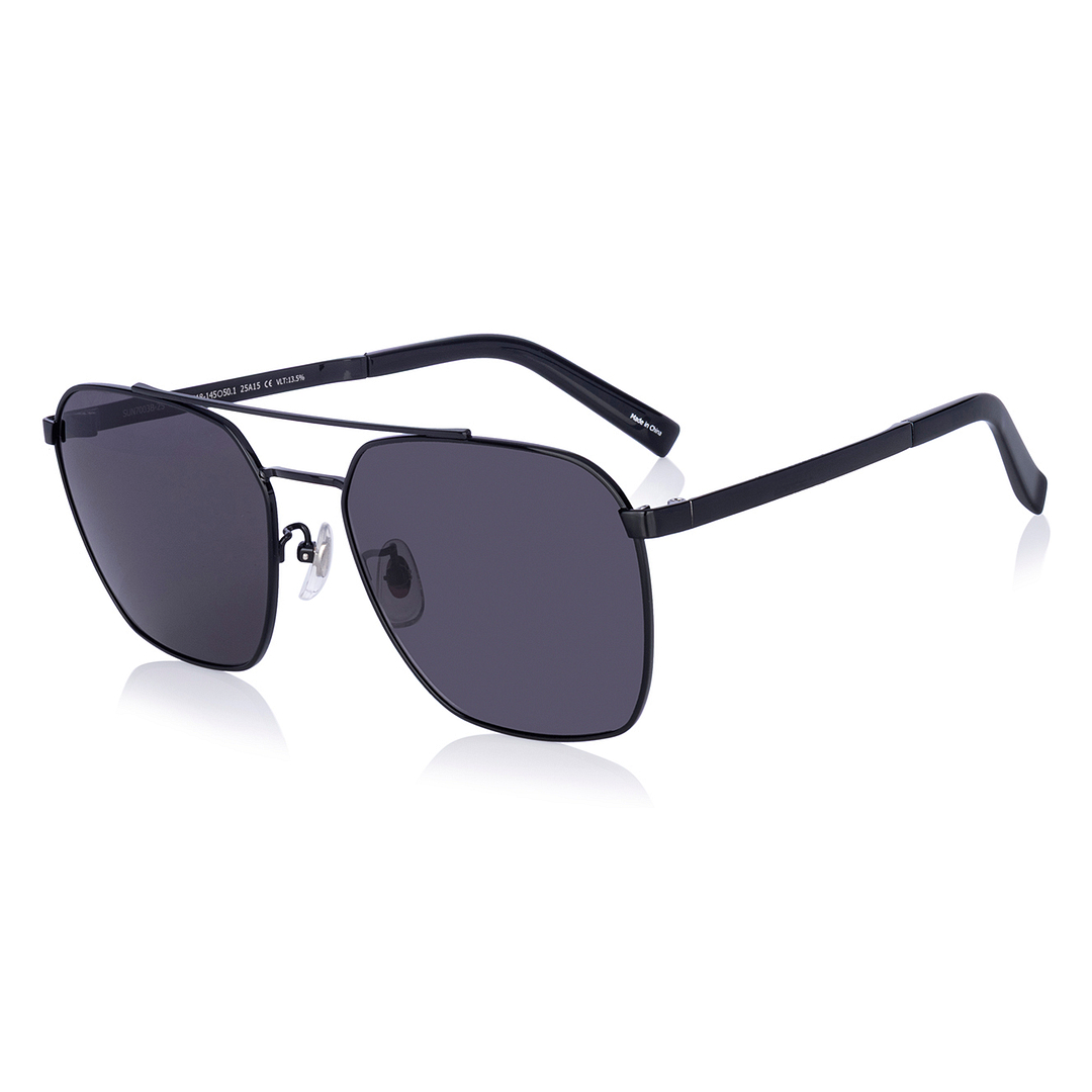 OWNDAYS | SUN Black Full Rim Rectangle left side