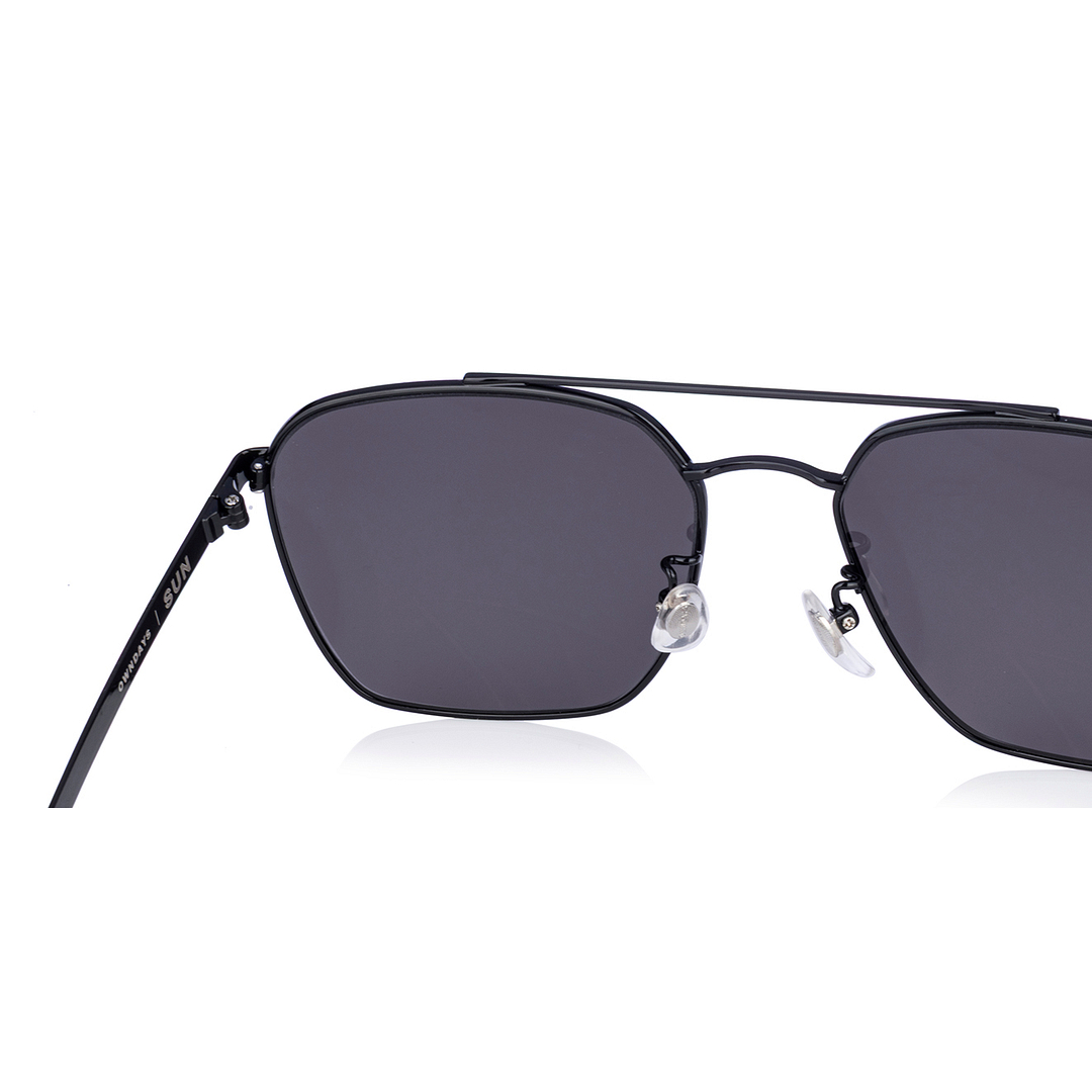 OWNDAYS | SUN Black Full Rim Rectangle left side