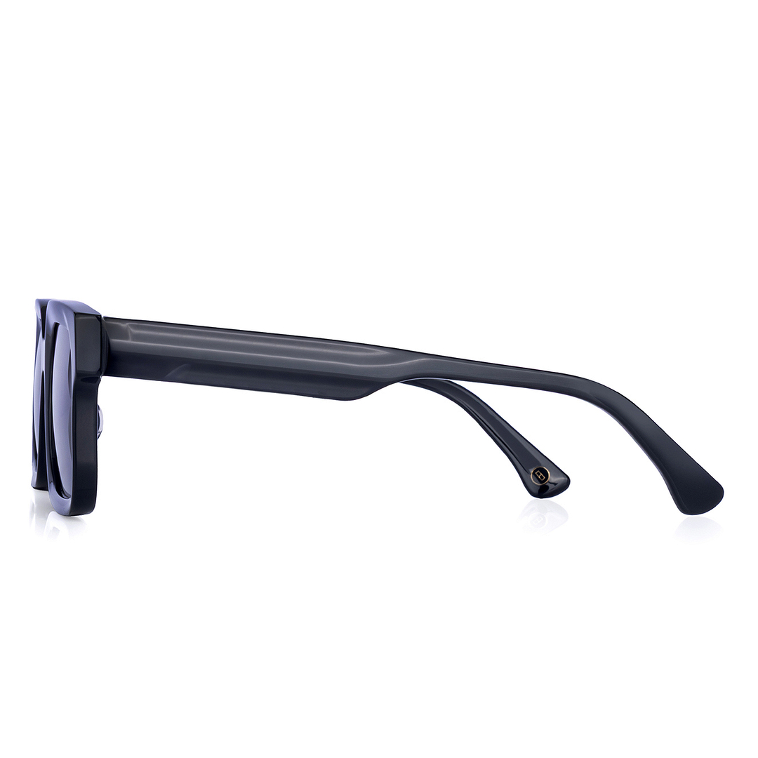 OWNDAYS | SUN Black Full Rim Rectangle left side