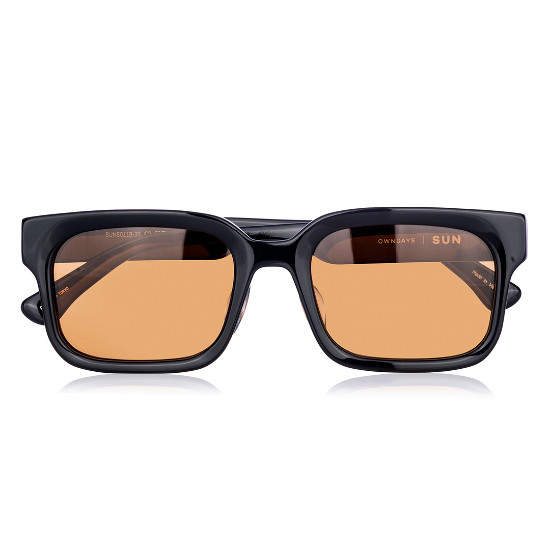 OWNDAYS | SUN Black Full Rim Rectangle right side