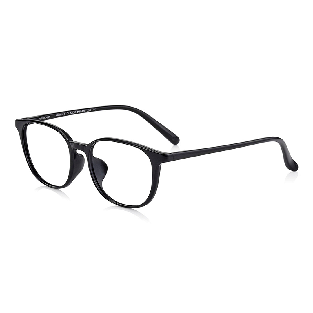 OWNDAYS | ESSENTIAL Black Full Rim Wellington left side