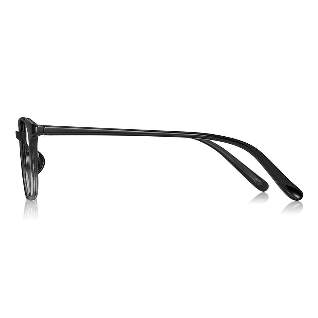 OWNDAYS | ESSENTIAL Clear Gray Halftone Full Rim Wellington left side