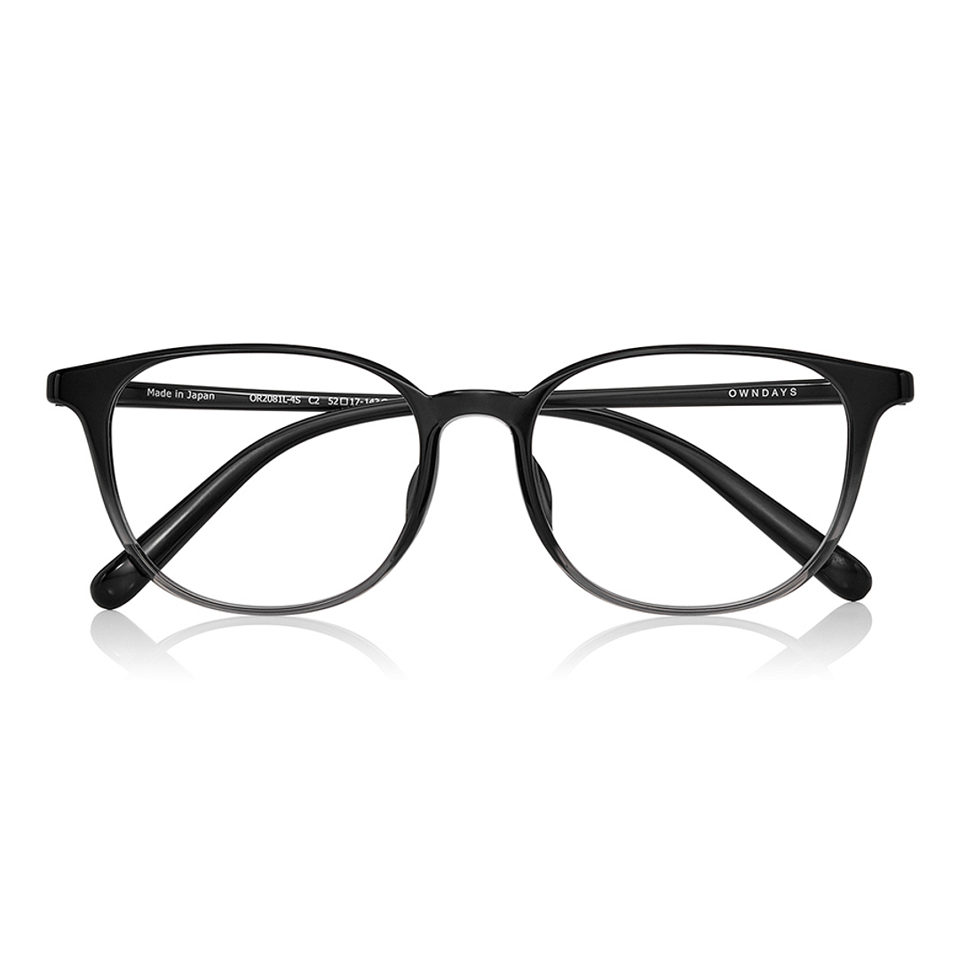 OWNDAYS | ESSENTIAL Clear Gray Halftone Full Rim Wellington right side