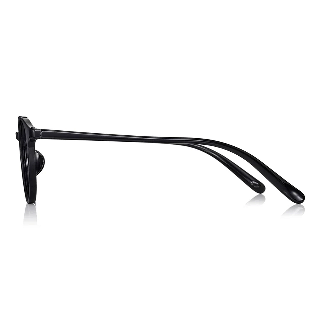 OWNDAYS | ESSENTIAL Black Full Rim Boston left side